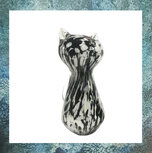as-in-glas-glasreliek-poes-glasobject-kat-katje-poes-poesje-zwart-wit