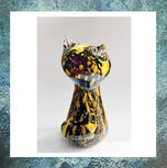 as-in-glas-glasreliek-poes-glasobject-kat-katje-poes-poesje-bruin-zwart