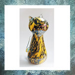 as-in-glas-glasreliek-poes-glasobject-kat-katje-poes-poesje-bruin-zwart