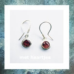 as-oorbellen-haarlok-oorbellen-oranje-oorbelhanger-as-haarlok-zilver