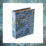 mini-sier-urn-boekurn-bewaarboek-gedenkobject-herinneringsgeschenk-sierurn-blauw-gemeleerd