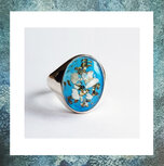 zegelring-ring voor mannen met as-ring zilver voor as-herenring voor as