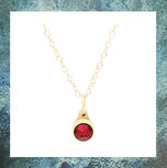 ashangertje-asjuweel-as-pendant-rvs-goudkleurig-staal-rood-granaat-kristal