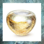 urn-mini-ashouder-waxinelichthouder-asreliek-as-in-glas-gedenken-Premium Line Tealight krakele gold A13TKG 