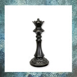mini-urn-schaakstuk-schaakstukken-polystone-koningin-zwart-schaakbord