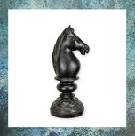 mini-urn-schaakstuk-schaakstukken-polystone-paard-zwart-schaakbord