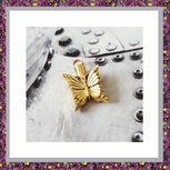 Vlinder goudkleurig RVS