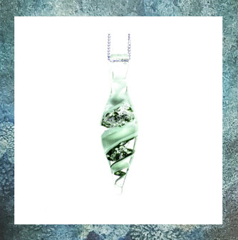 glasbedel,asbedel,glazen gedenksieraad,as in glas verwerken,as bewaren in glas