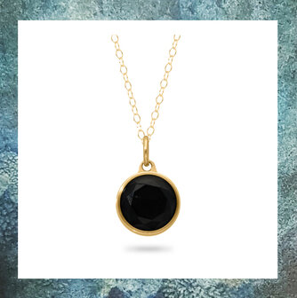 ashangertje-assieraad-goudkleurige-as-pendant-staal-rvs-kristal-zwart-onyx-facet-geslepen