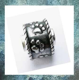 asbedel-asbead-dieren pootje-pootjes-hondenpoot-kattenpoot-bead-voor-as-met-as