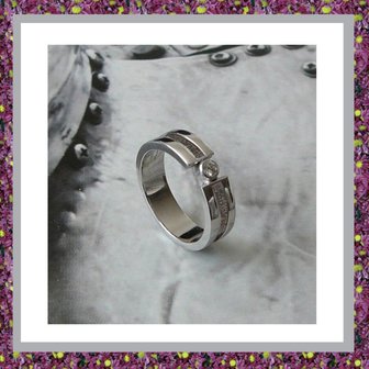 asring-ring met as-ring zilver voor as-damesring voor as-see you gedenksieraden-seeyou
