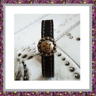 Armband Ornamentje  div leerkleuren