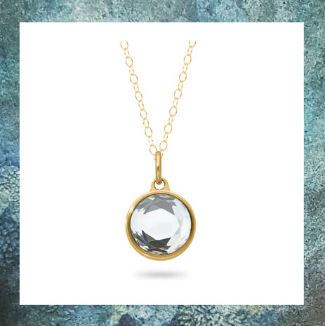 ashangertje-assieraad-goudkleurige-as-pendant-staal-rvs-kristal-facet-geslepen
