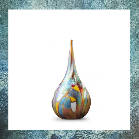 Urn-Bol-Flowerfield-Glazen-Glas-Mini-Urn-voor-as-Glasobject-Bol