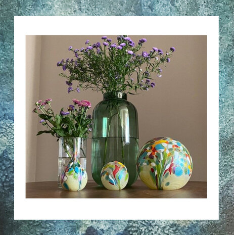 Urn-Bol-Flowerfield-Glazen-Glas-Mini-Urn-voor-as-Glasobject-Bol