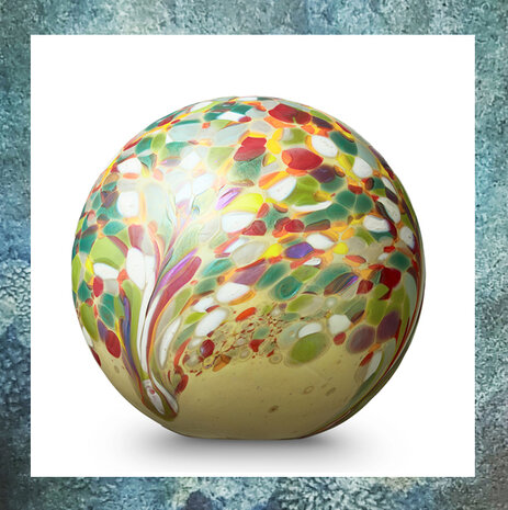 Urn-Bol-Flowerfield-Glazen-Glas-Mini-Urn-voor-as-Glasobject-Bol