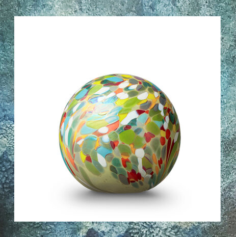 Urn-Bol-Flowerfield-Glazen-Glas-Mini-Urn-voor-as-Glasobject-Bol