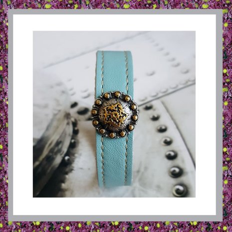 Armband Ornamentje  div leerkleuren