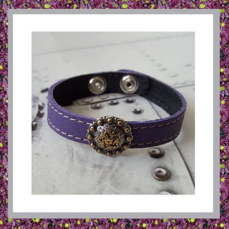 Armband Ornamentje  div leerkleuren