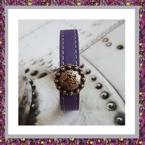Armband Ornamentje  div leerkleuren